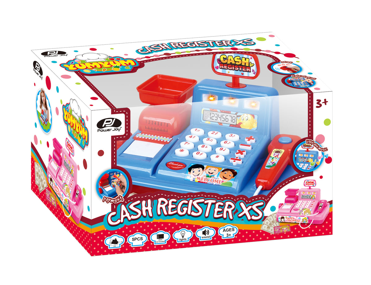 Power Joy Yumyum Cash Register XS Battery Operated Assortment