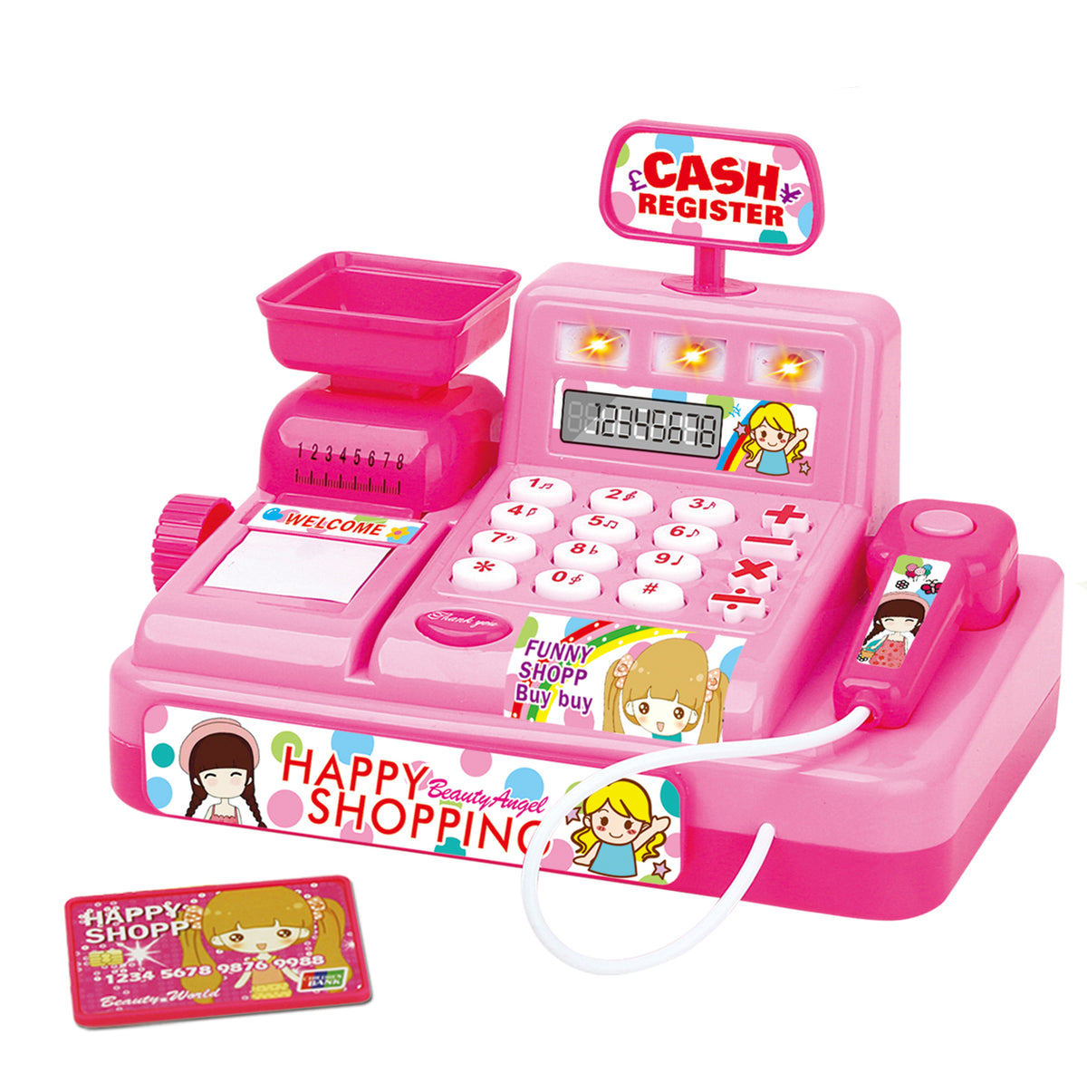 Power Joy Yumyum Cash Register XS Battery Operated Assortment