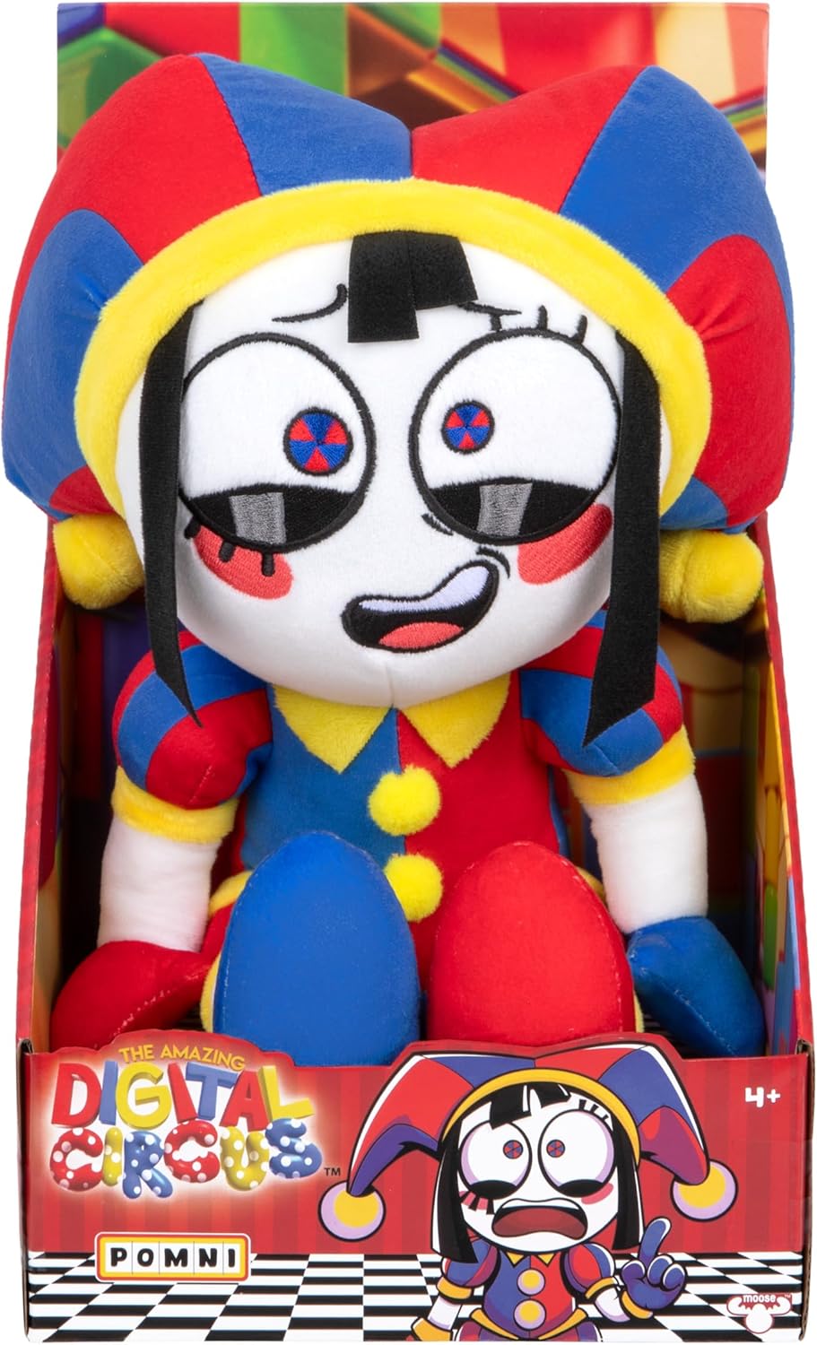 Amazing Digital Circus Pomni Large Plush Toy Soft Huggable Character Doll for Kids & Collectors