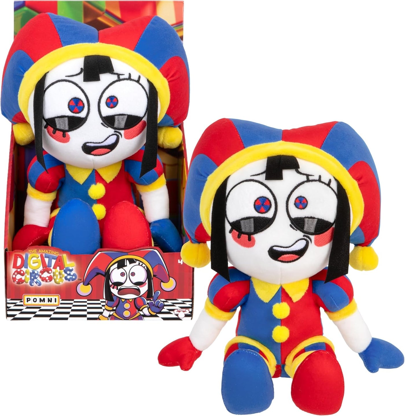 Amazing Digital Circus Pomni Large Plush Toy Soft Huggable Character Doll for Kids & Collectors