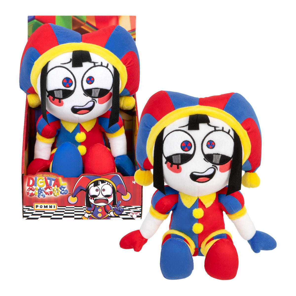 Amazing Digital Circus Pomni Large Plush Toy Soft Huggable Character Doll for Kids & Collectors