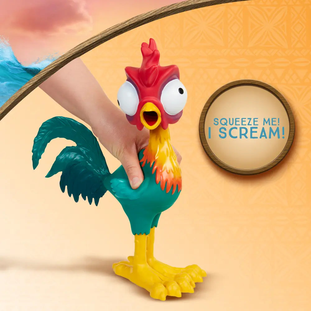 Moana 2 Squeeze Scream Hei Hei 12"