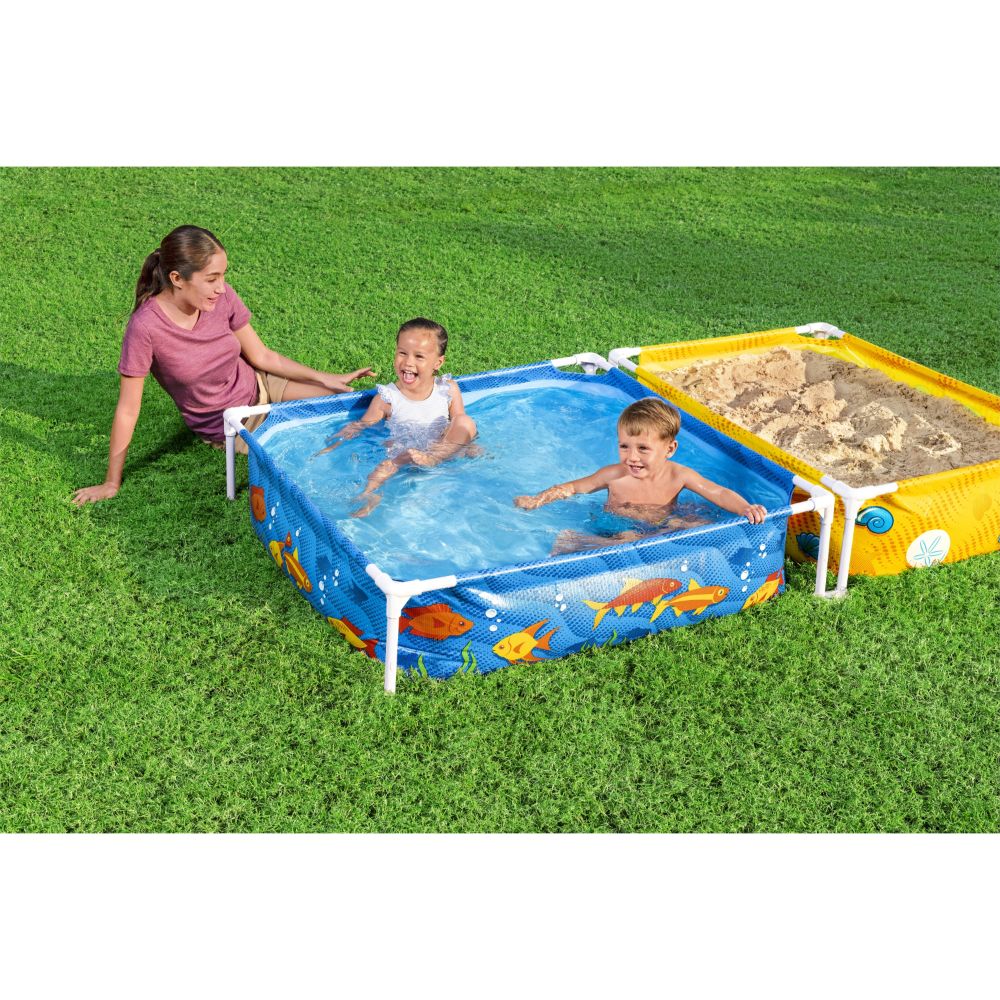 Bestway My First Frame Above Ground Pool and Sand Pit Combo