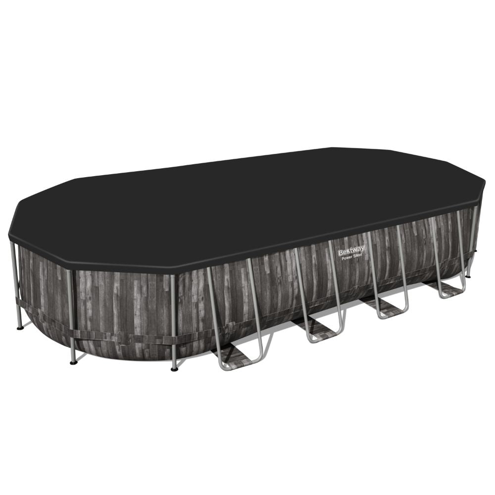 Bestway Power Steel Oval Above Ground Pool Set - 732x366x122cm