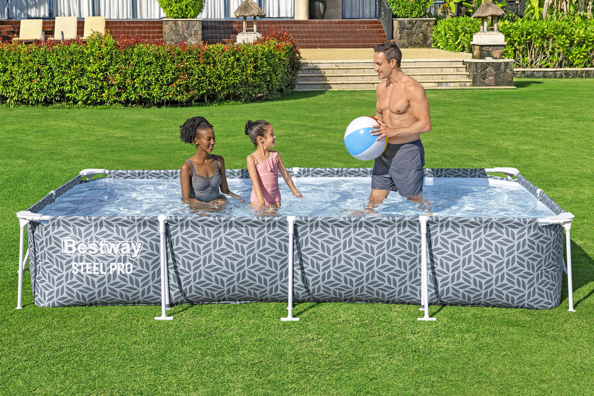 Bestway Steel Pro Rectangular Frame Pool - 366x201x66cm
