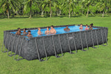 Bestway Power Steel Rectangular Above Ground Pool Set - 732x366x132cm