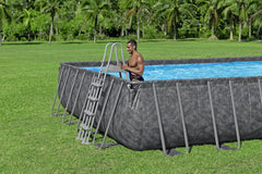 Bestway Power Steel APX 365 Rectangular Above Ground Pool Set - 956x488x132cm