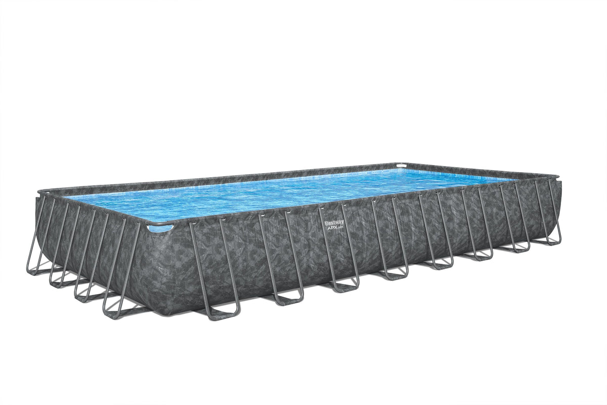 Bestway Power Steel APX 365 Rectangular Above Ground Pool Set - 956x488x132cm