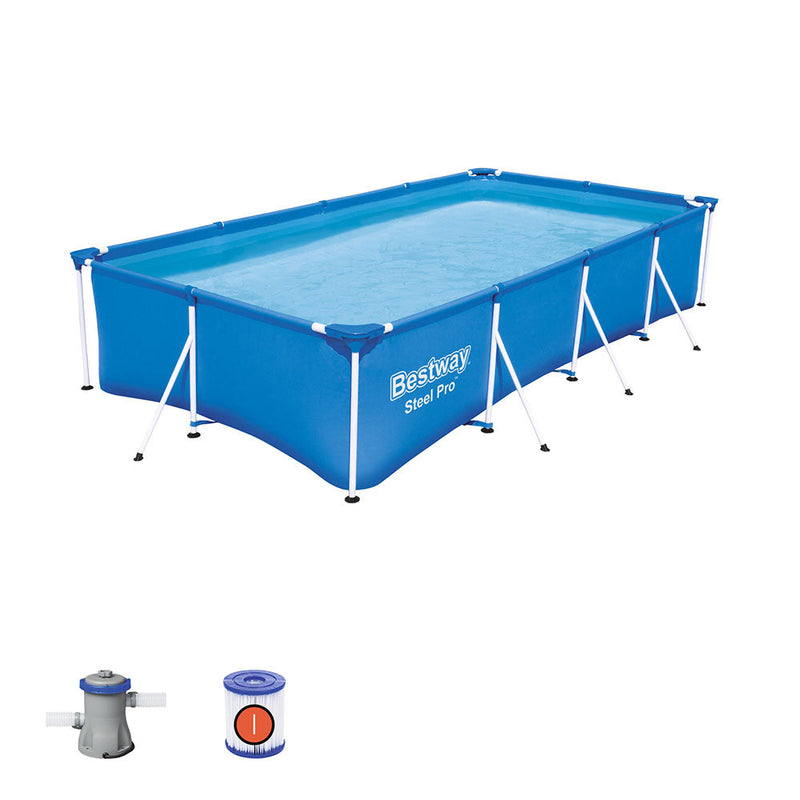 Bestway Steel Pro Rectangular Above Ground Pool Set - 400x211x81cm