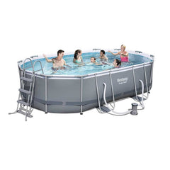 Bestway Power Steel Oval Pool Set 4.88m x 3.05m x 1.07m (16' x 10' x 42")