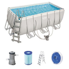 Bestway Power Steel Rectangular Above Ground Pool Set - 412x201x122cm