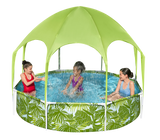 Bestway Steel Pro UV Careful Splash-in-Shade Round Above Ground Play Pool Assorted Design - 244x51cm