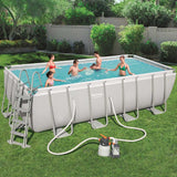 Bestway Power Steel Rectangular Above Ground Pool Set 488 x 244 x 122cm