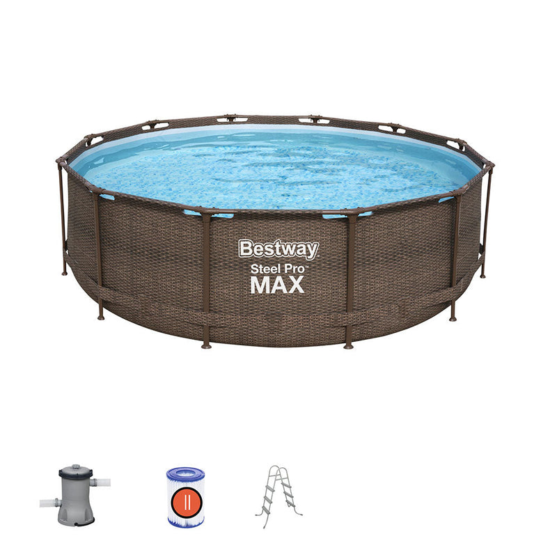 Bestway Steel Pro MAX Round Above Ground Pool Set - 366x100cm