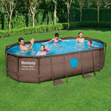 Bestway Power Steel Swim Vista Rectangular Above Ground Pool Set - 427x250x100cm