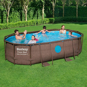 Bestway Power Steel Swim Vista Rectangular Above Ground Pool Set - 427x250x100cm