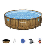 Bestway Power Steel Swim Vista Series Round Above Ground Pool Set - 488x122cm