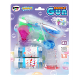 Power Joy Bubble Gun with Lights Battery Operated Bubble Toy for Kids