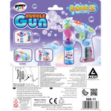 Power Joy Bubble Gun with Lights Battery Operated Bubble Toy for Kids