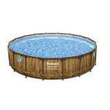 Bestway Power Steel Swim Vista Series Round Above Ground Pool Set - 549x122cm