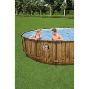 Bestway Power Steel Swim Vista Series Round Above Ground Pool Set - 549x122cm