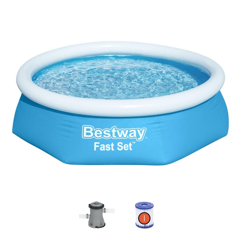 Bestway Fast Set 8' x 24"/2.44m x 61cm Pool Set