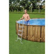Bestway Power Steel Swim Vista Series Round Above Ground Pool Set - 549x122cm