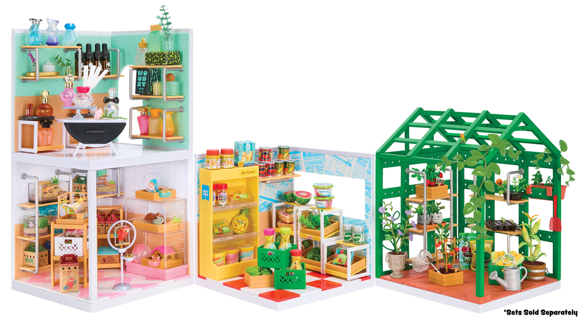 Miniverse Spaces Starter Pack Greenhouse Collectible Playset for Kids