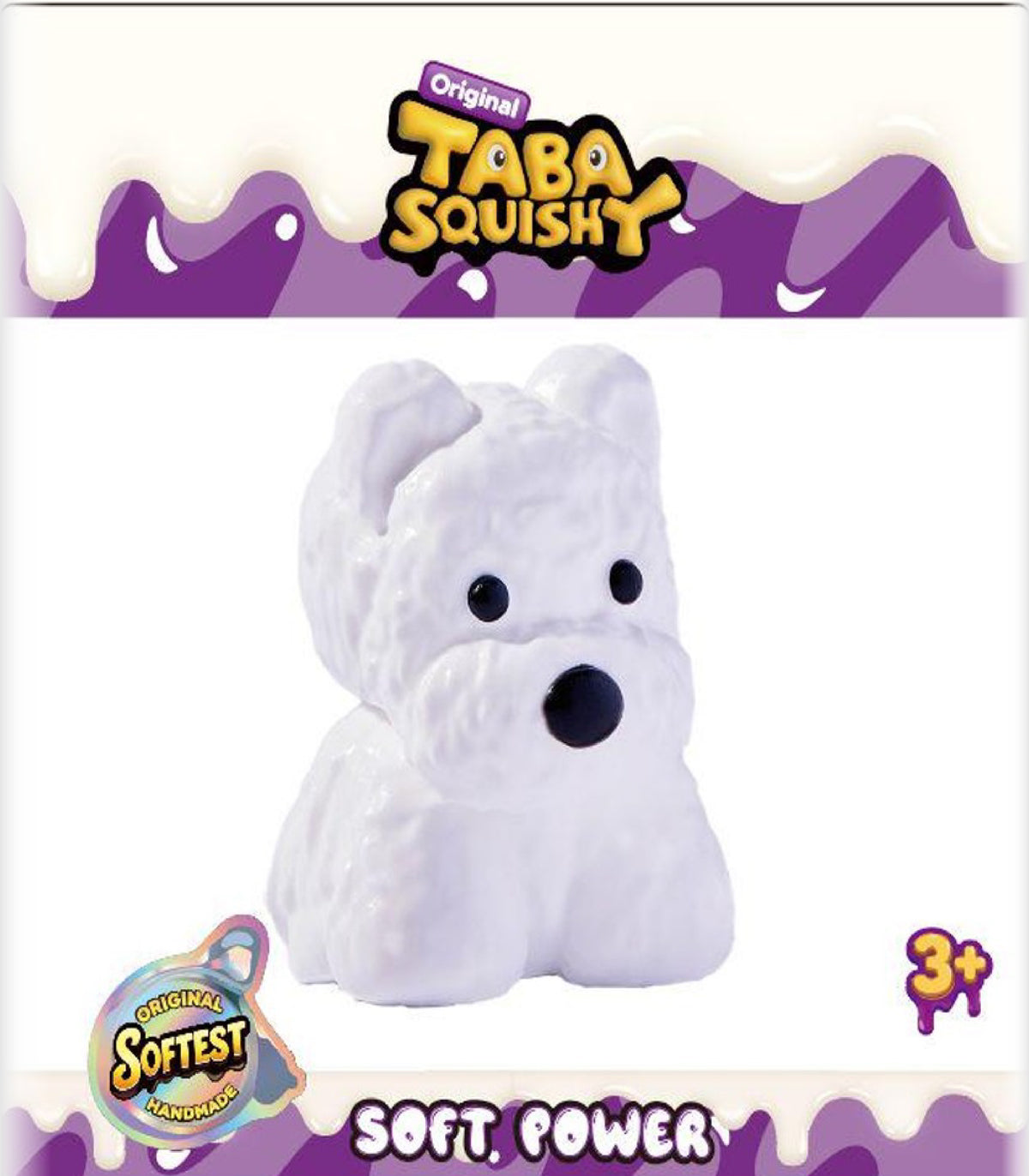 Taba Squishy Plush West Highland White - Soft Sensory Toy for Kids
