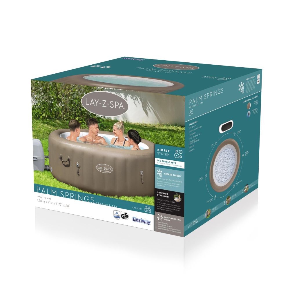 Bestway Airjet Spa Palm Springs Inflatable Jacuzzi 196X71cm