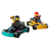 Lego Go Karts With Race Drivers