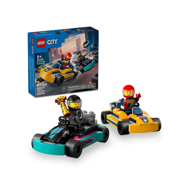 Lego Go Karts With Race Drivers