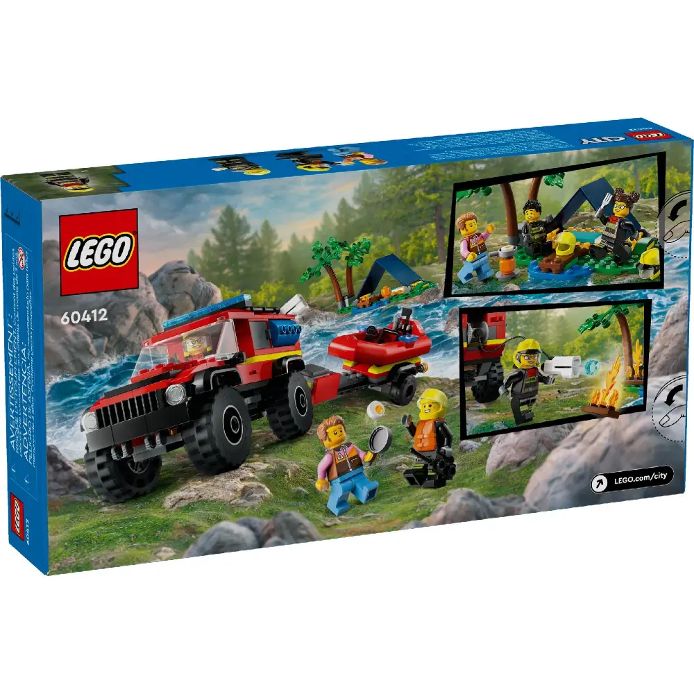 Lego Fire Truck with Rescue Boat 60412