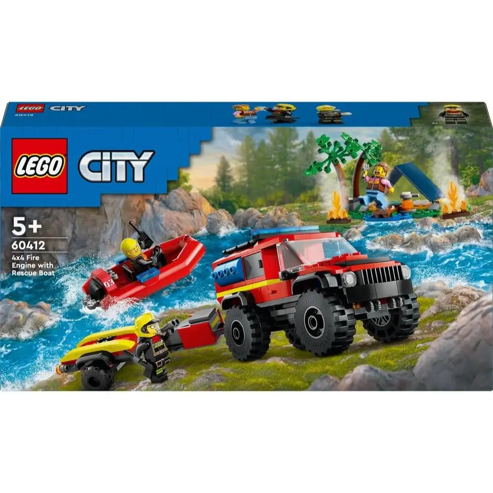 Lego Fire Truck with Rescue Boat 60412