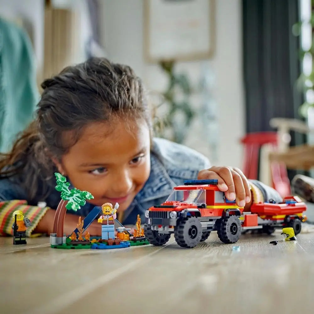 Lego Fire Truck with Rescue Boat 60412