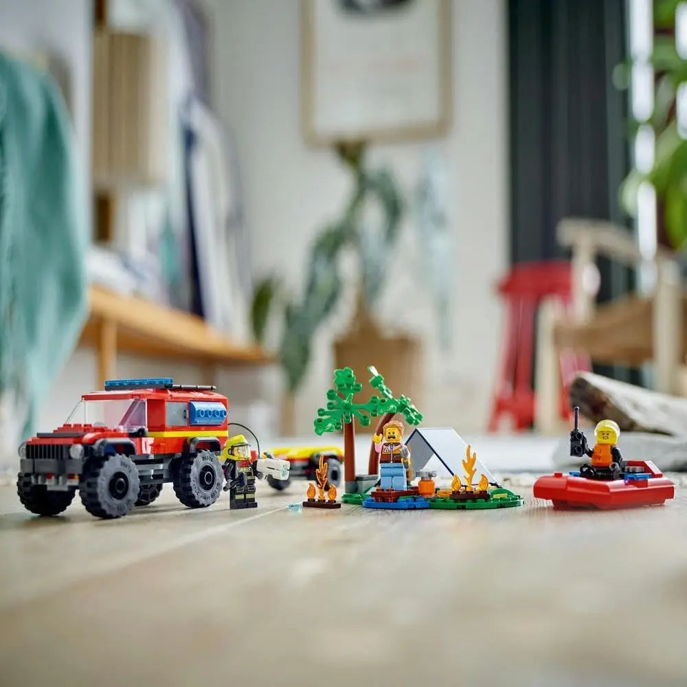 Lego Fire Truck with Rescue Boat 60412