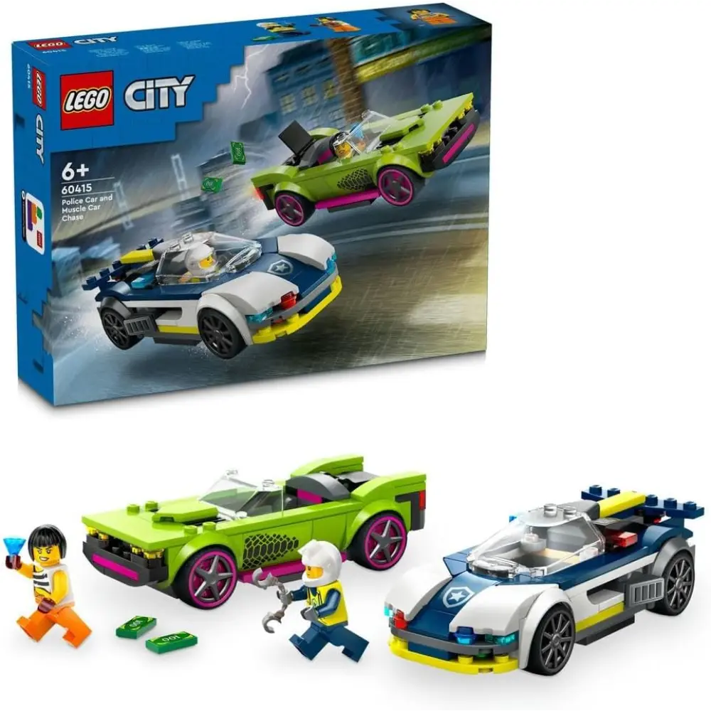 Lego Police and Muscle Car Chase