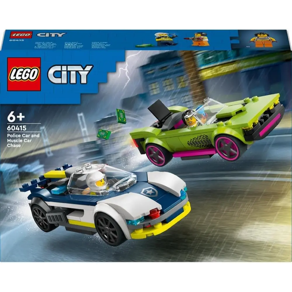 Lego Police and Muscle Car Chase