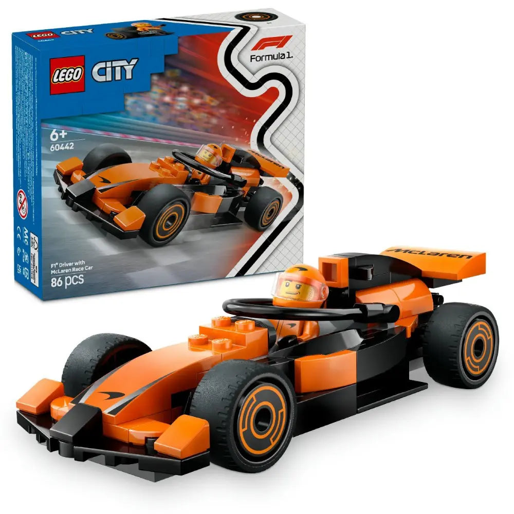 Lego F1 Mclaren Race Car with Driver