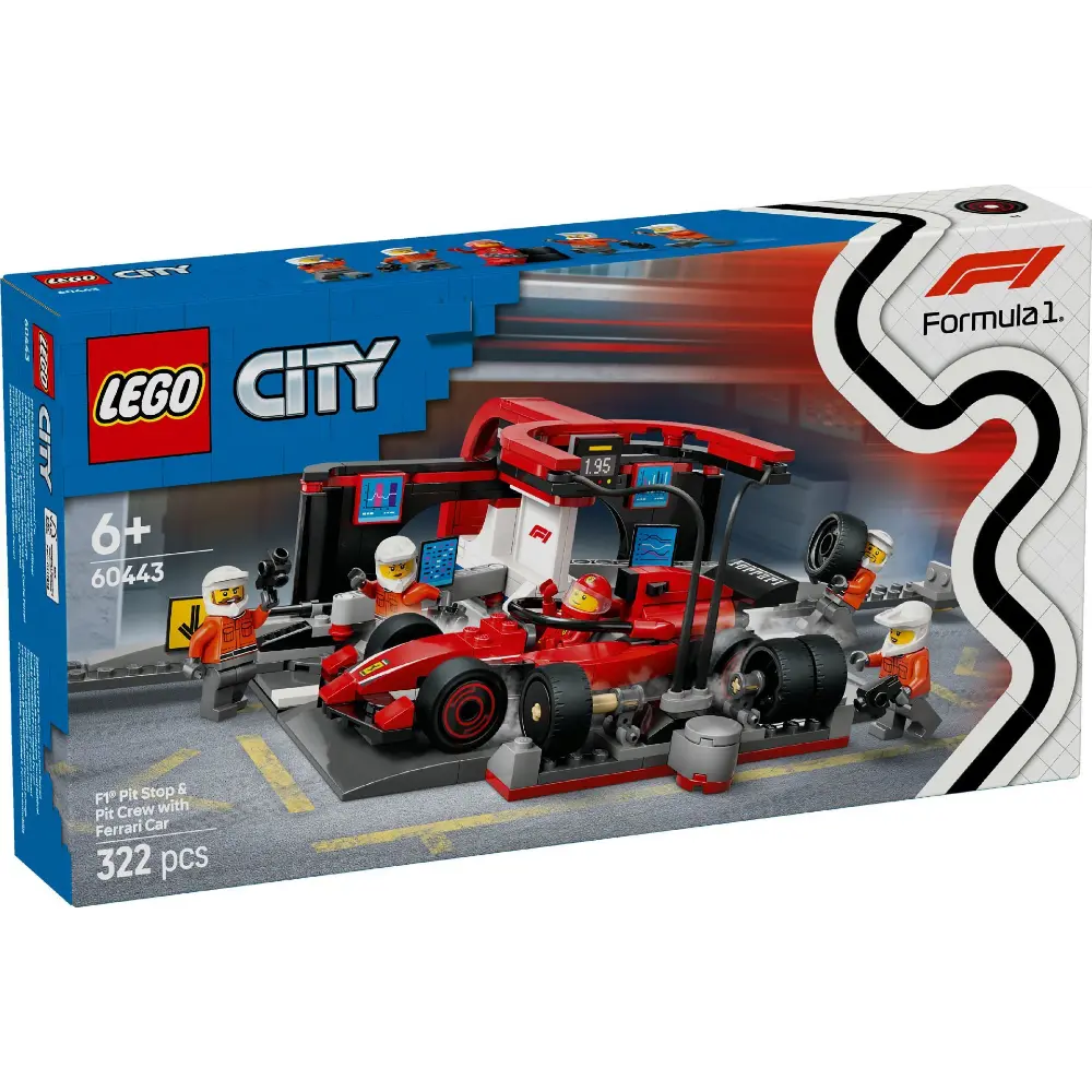 Lego F1 Pit Stop&Crew with Ferrari 60443