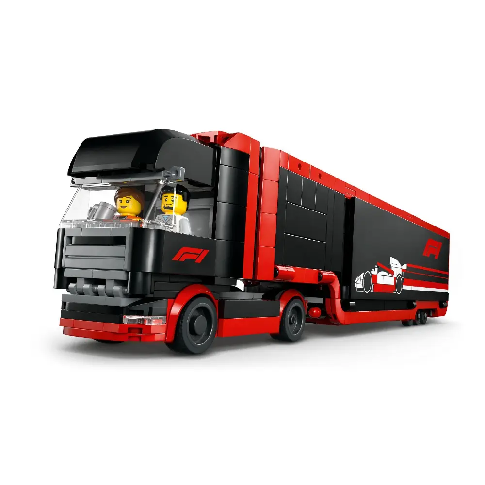 Lego F1 Truck with RB20 & AMR24 Cars 60445