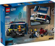 Lego City Police Prisoner Transport Van Building Kit with Motorcycle