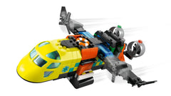 LEGO City Airplane, Service Truck & Hovercraft Remix Building Set  3-in-1 Emergency Vehicle Toy for Kids