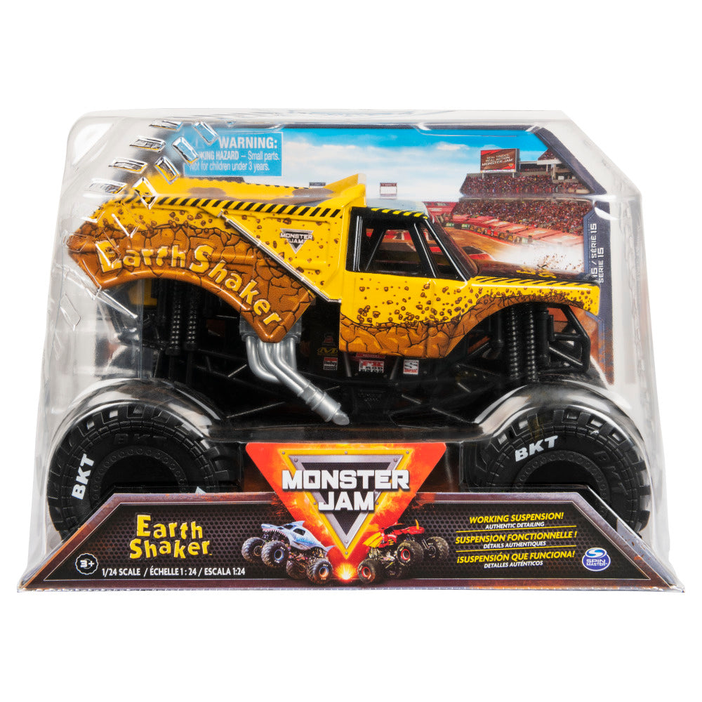 Monster Jam 1:24 Scale Collector Die-Cast Monster Truck Assorted Designs, Collectible Toy Vehicle for Kids
