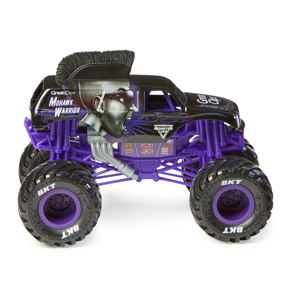 Monster Jam 1:24 Scale Collector Die-Cast Monster Truck Assorted Designs, Collectible Toy Vehicle for Kids