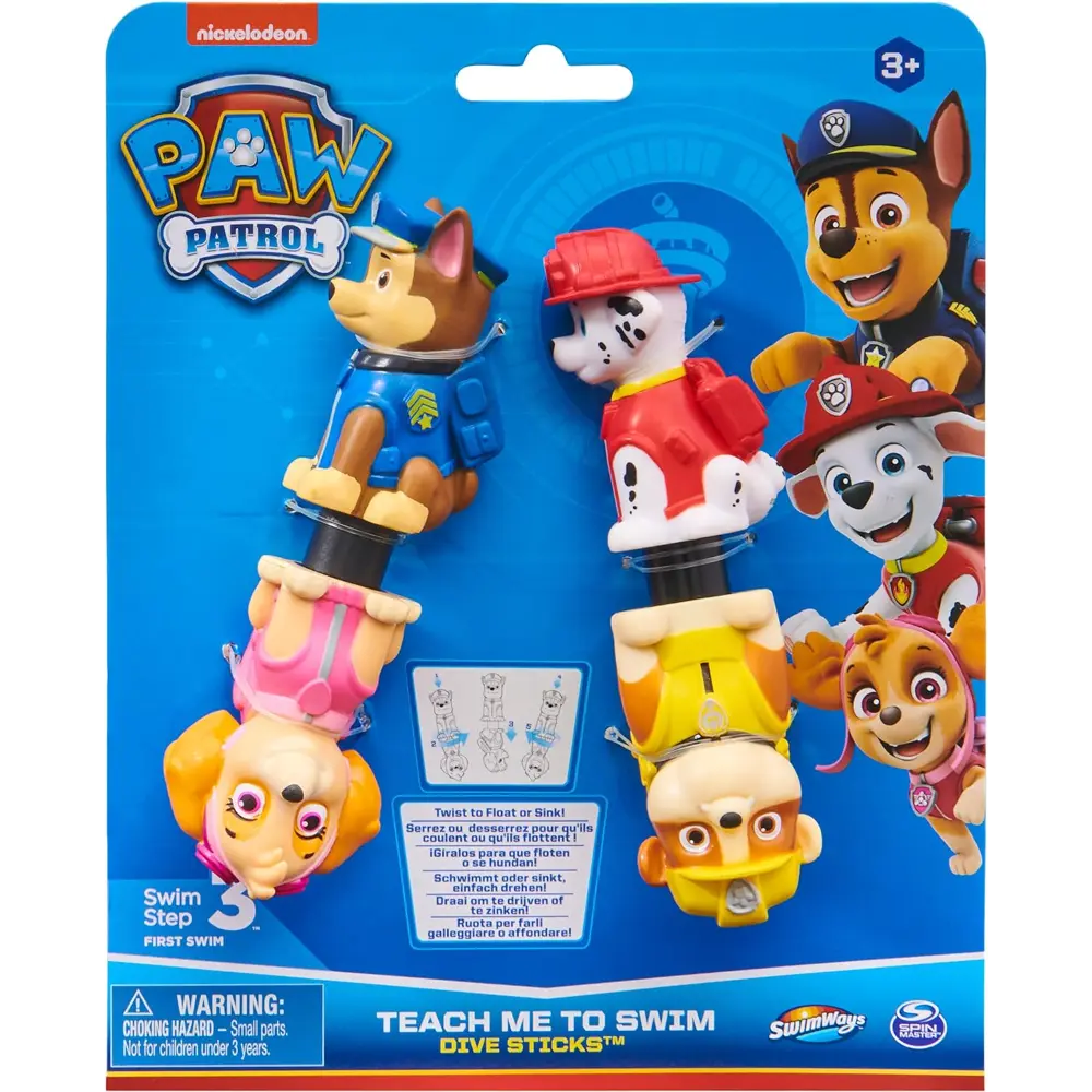 Paw Patrol Adjustable Character Dive Sticks 2 Pieces
