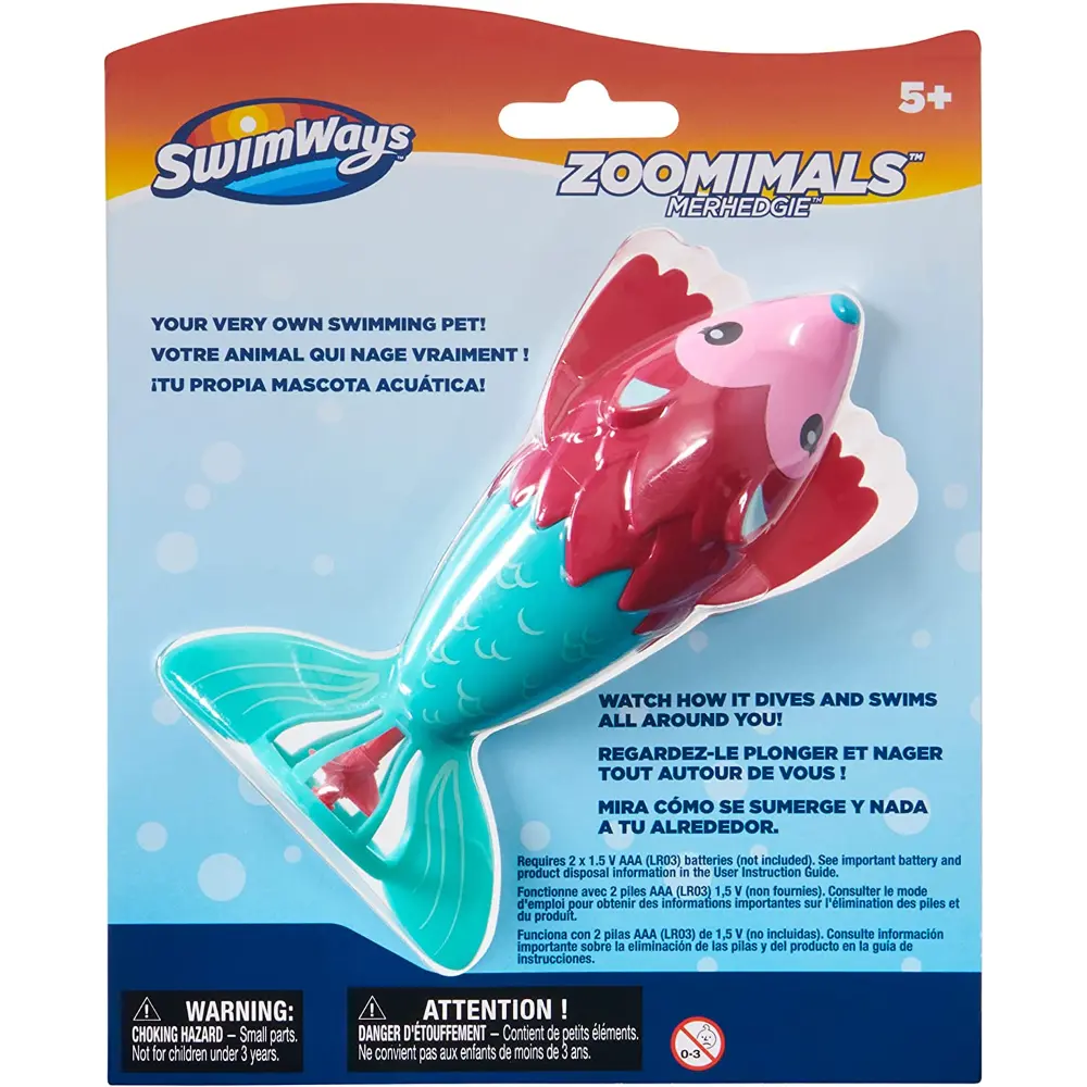 Swimways Zoomimals Merhedgie Battery Operated