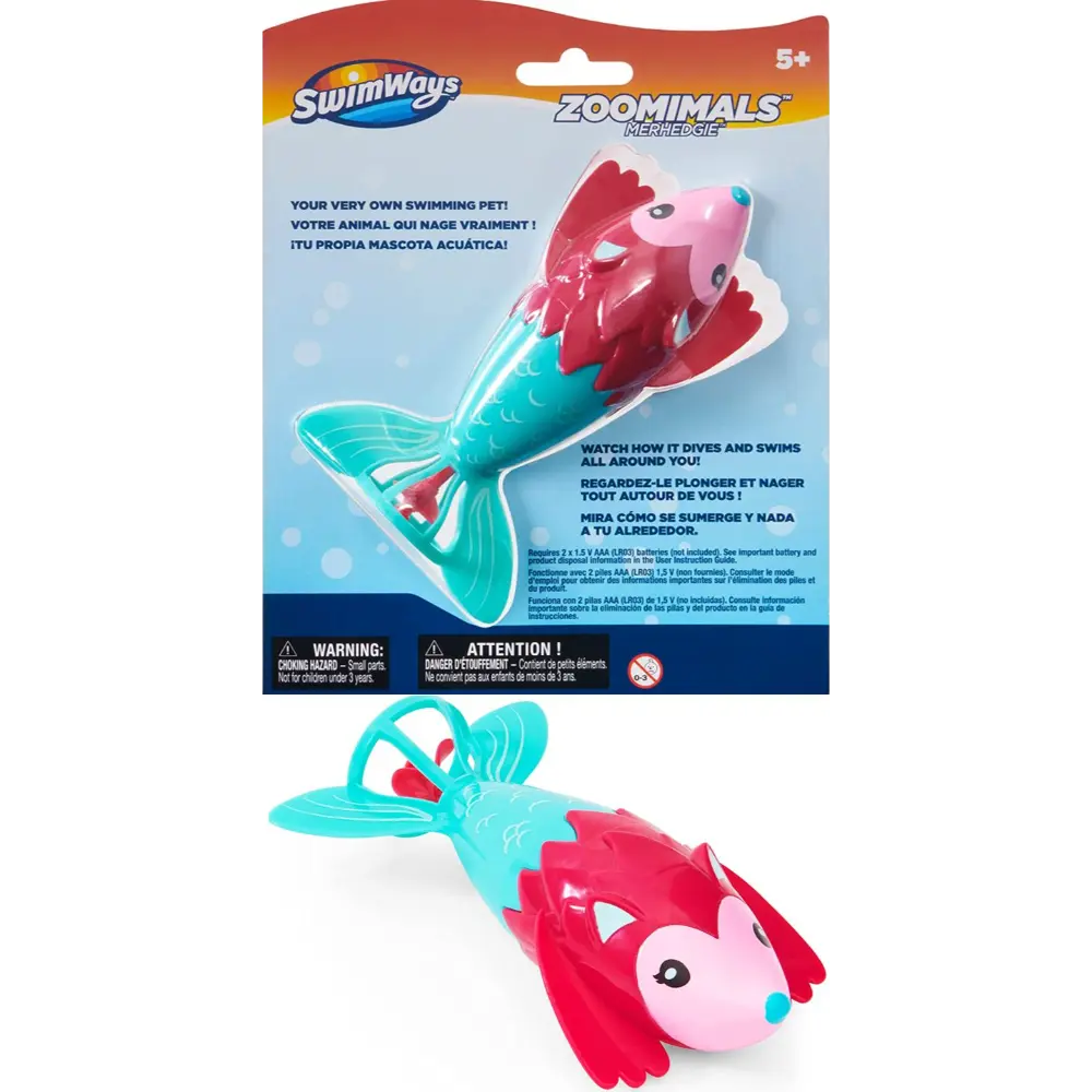 Swimways Zoomimals Merhedgie Battery Operated