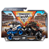 Monster Jam 1:64 Scale Die-Cast Monster Truck 2-Pack Assorted Designs, Collectible Toy Trucks for Kids
