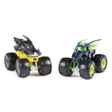 Monster Jam 1:64 Scale Die-Cast Monster Truck 2-Pack Assorted Designs, Collectible Toy Trucks for Kids